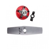 Disc motocoasa ,drept plat cu 2 dinti ,Disc motocoasa cu 5 lame, protectie, pentru sapat, plivit, tuns iarba,Set 2 piese