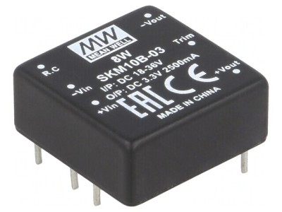 Convertor DC/DC 10W 18-36V la 3.3V 2500mA foto