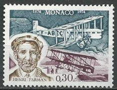 C4798 - Monaco 1974 - Aviatie neuzat,perfecta stare foto
