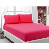 Cearsaf cu Elastic si 1 fata de perna Majoli Ruby, 100x200cm (Bumbac 100%)