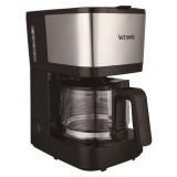 Filtru de cafea Victronic, 600 W, 600 ml, placa mentinere cafea calda, Negru