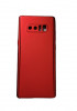 Husa protectie 360 fata + spate + folie silicon Samsung Note 8 , Rosu, Fara snur, Plastic