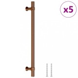 Cumpara ieftin Manere de dulap, 5 buc., bronz, 192 mm, otel inoxidabil