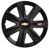 Set 4 Capace Roti GTX Carbon Negru R16, Pentru Chevrolet