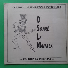 Botosani Program Teatru M. Eminescu 1984