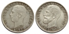 q447 ROMANIA 1 leu 1906 STARE aUNC / UNC cu patina si luciu partial
