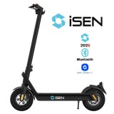 Cumpara ieftin Trotineta electrica pliabila iSEN X9 Plus 2026 Negru, BT, 10 inch, 500W, autonomie maxima 65km, pana la 25km h, baterie detasabila 15.6Ah