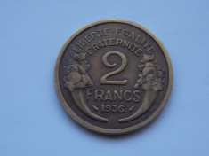 2 FRANCS 1936 FRANTA-xf foto
