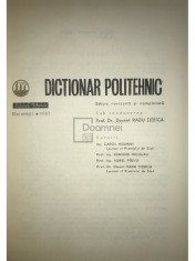 Radu Titeica - Dictionar politehnic (Editia: 1967) foto