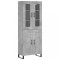 Dulap inalt, gri beton, 69,5x34x180, lemn compozit