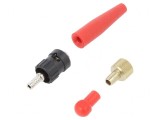 Conector fibră optică mufă ST crimpat pe cablu