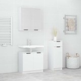 vidaXL Set dulapuri de baie, 3 piese, alb, lemn prelucrat 3115868