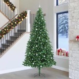 VidaXL Brad de Crăciun artificial Verde 300 cm PVC și Metal și Plastic 3394799