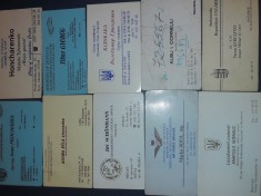 Militarie Carti de vizita vechi Colonel, Detasati Militar, Air Force Army -Lot