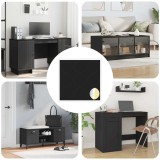 vidaXL Copertă autocolantă pentru șuruburi 12 pcs Negru &Oslash; 20 x 0,5 mm 864634