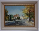 Tablou ulei &quot;Peisaj Iesean&quot; - Vasile Stratulat, Natura, Realism