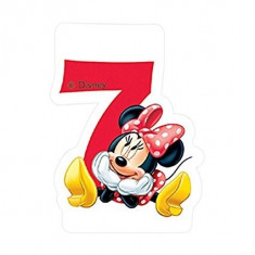 Lumanare tort cifra 7 Minnie Mouse Disney foto
