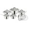 Set oale 12 piese cu 6 vase din inox compatibile cu plita cu inductie