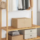 vidaXL Cutie de depozitare 24 pcs Crem 50 x 30 x 25 cm 42024604