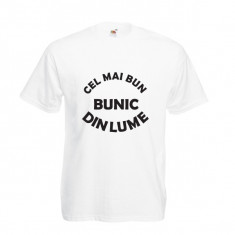 TRICOU DEDICATIE &amp;quot;CEL MAI BUN BUNIC&amp;quot; foto