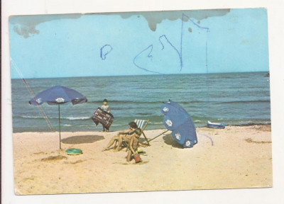 F2 - Carte Postala - Marea Neagra, La plaja, circulata foto