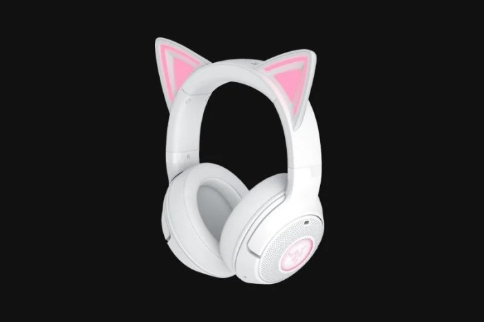 Casti Razer Kraken Kitty V2 Bluetooth 5.2Quartz Edition, interfata USB-