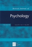 British Journal of Psychology, volume 98, part 2, may 2007