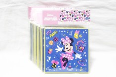 Set 8 invitatie cu plic petrecere aniversare copii 12x12 cm Disney Junior Minnie Let's Party