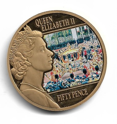 GUERNSEY - 2014 ELISABETA II - Moneda Comemorativa foto