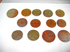 6640-Set 11 Monede bronz vechi majoritatea Austria uzate 1750 si sfarsit 1800. foto