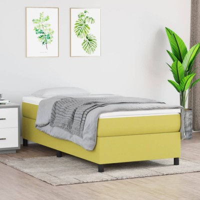 vidaXL Cadru de pat, verde, 80x200 cm, material textil 3120821 foto