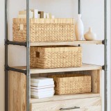 vidaXL Coșuri de depozitare 3 pcs natural 40 x 30 x 18 cm 42020142