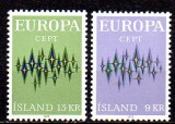 ISLANDA 1972, EUROPA CEPT, serie neuzata, MNH