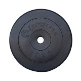 Disc Fitness Sportmann 10kg, PVC cu Ciment, 31mm, Negru - Greutate Standard pentru Bare 30mm
