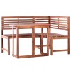 Gossi set mobilier bistro, 2 piese, lemn masiv de acacia