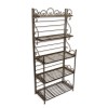 Etajera Fier Forjat 5 Rafturi Antik Brown RZ-65, Mobila Gradina, Hol, Terasa, Balcon, 149x66x33.5cm