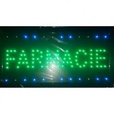 Reclama Luminoasa Interior Farmacie Animata LEDuri Verzi 50x25cm KNH foto