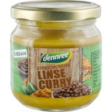 Pate Vegetal Bio Dennree cu Linte si Curry, 180g - Sursa Proteine si Fibre