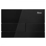 Clapeta pentru rezervor incastrat K011A-Q Rea T Black Glass