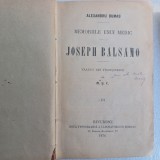 MEMORIILE UNUI MEDIC JOSEPH BALSAMO VOL.III SI V(&Icirc;N ROMANA)-ALEX. DUMAS-1874 R4.