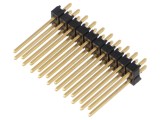 Conector SAMTEC șir pini tată 20 pini 2x10 THT 2,54mm drept aurit