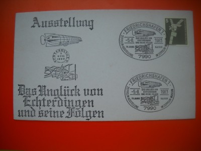 HOPCT PLIC S NR 589 ZEPPELIN 1983 -COSMOS/SPACE GERMANIA foto