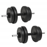 Cumpara ieftin Gantera cu discuri greutate, 40 kg