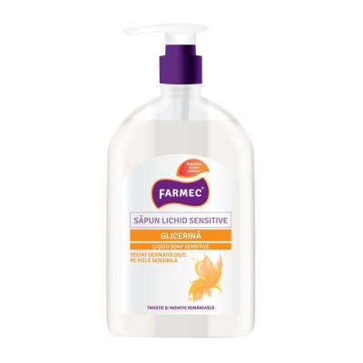 Sapun lichid Farmec Sensitive, glicerina, 500ml foto