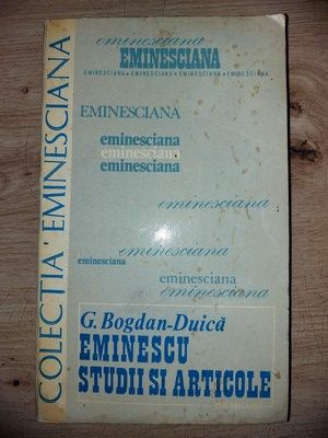 Eminescu: Studii si articole- G. Bogdan-Duica foto