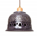 Pendul Deco Republic &bdquo;Radacini &ndash; Laleaua cenusie&rdquo; E27, 1x60W, ceramica autentica Corund