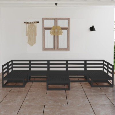 Gossi set mobilier de gradina, 8 piese, lemn masiv de pin foto