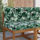 vidaXL Perna pentru canapea de exterior 2 pcs Model cu frunze 900739