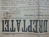 Ziarul Comunitatii Evreiesti Sefarde din ROMANIA , ANII 1881-1899 , VOCEA DREPTATEI, exemplar din 6 martie 1889 .