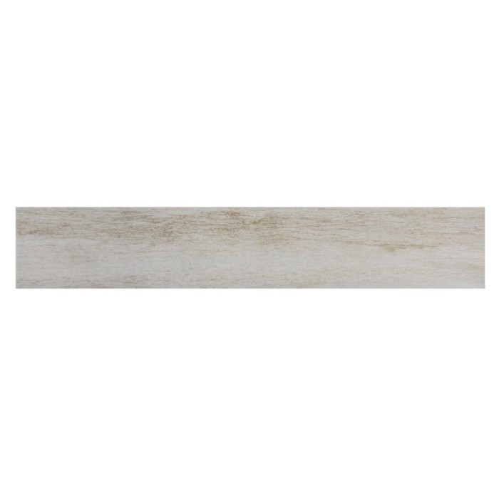 Plinta gresie portelanata Forest Blanco, mata, alba, 8 x 45 cm